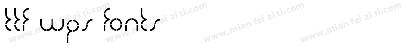 ttf wps fonts字体转换